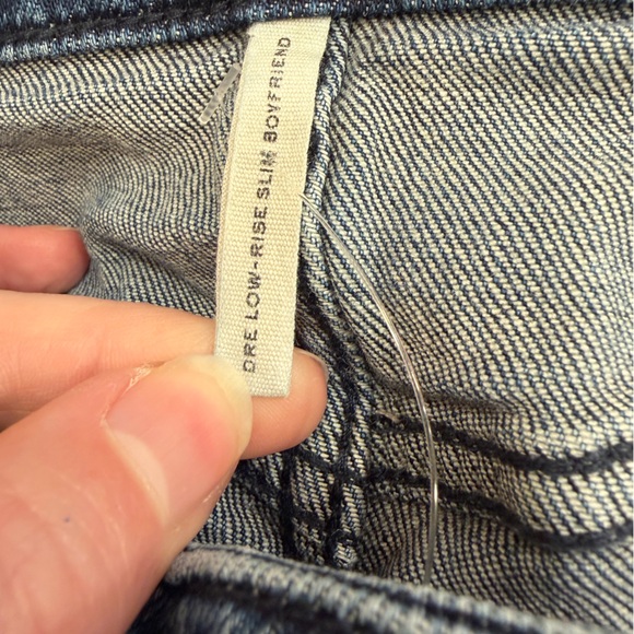 rag & bone Dre Low Rise Slim Boyfriend Women's Blue Jeans Size 26 - Picture 6 of 13